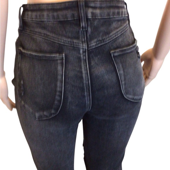 Almost Famous Womens Size 9 High Rise Black Distressed Flare Jeans Boho 70s - Picture 14 of 14